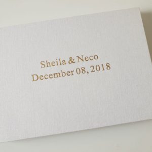 Emery Personalised Wedding Guest Book
